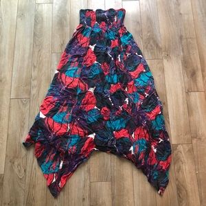 Roxy strapless floral dress - Size Small